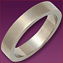 Titanium wedding ring (LR651) 4mm flat shaped 