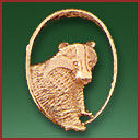 gold badger (oval)